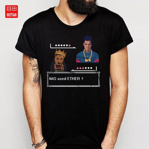 

nas used ether t shirt1, White;black