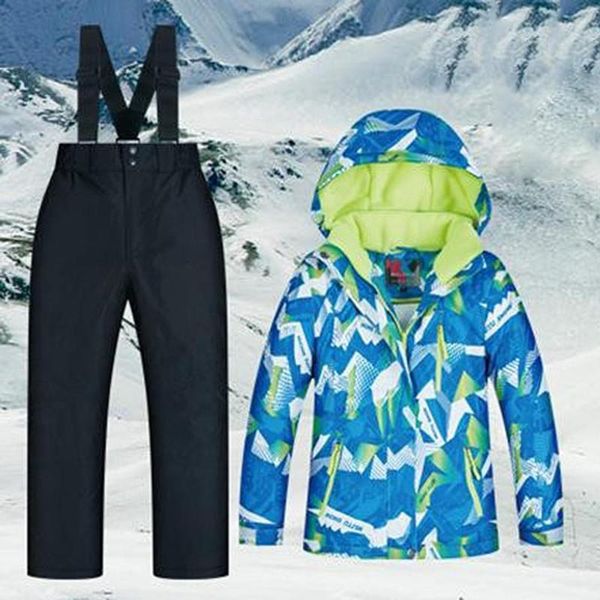 

kids snowsuit ski wear bibs sport snowsuit toddler suits winter coat snowpants hooded ski/snowboard jacket & trousers
