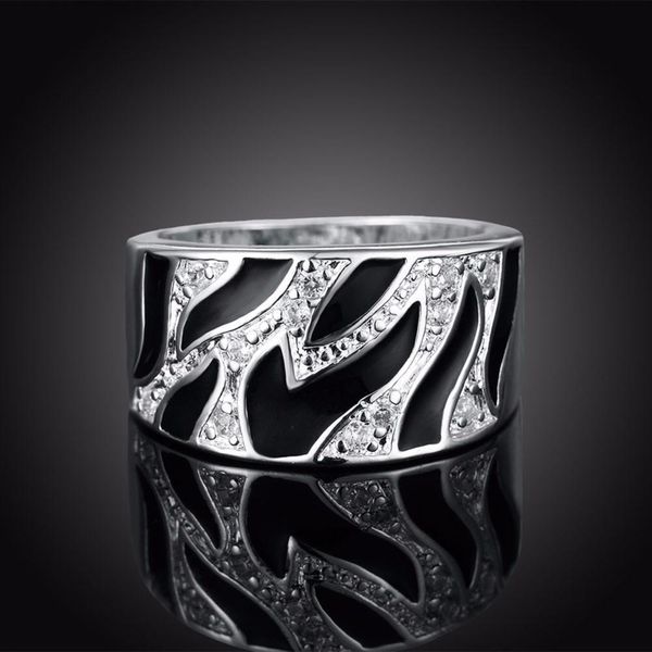 

beautiful silver ring cute noble pretty fashion wedding silver color women lady ring jewelry gift h bbyxjn