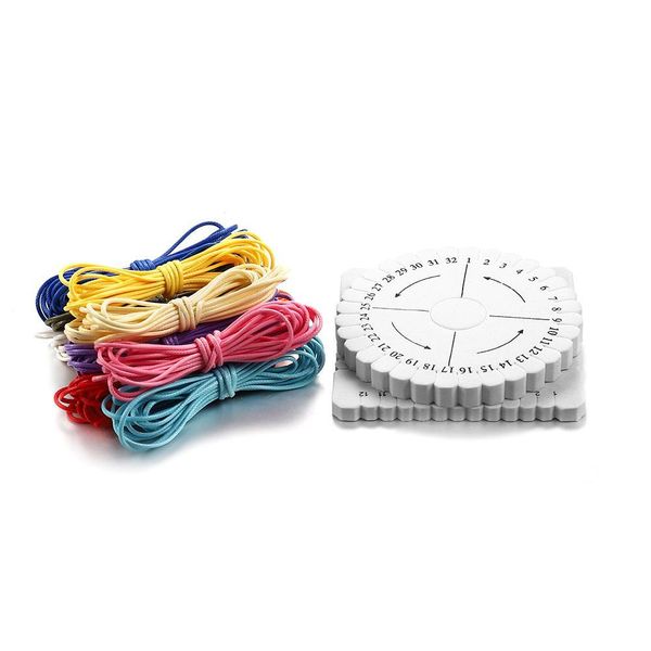 

9pcs set waxed cord cotton thread string strap cord disc disk rope for diy jewelry making findings kits supplies sets bracelet h wmtzza, Silver