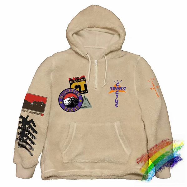 

zip embroidery sweatshirts pullovers hoodie men women 1 wool fleece, Black
