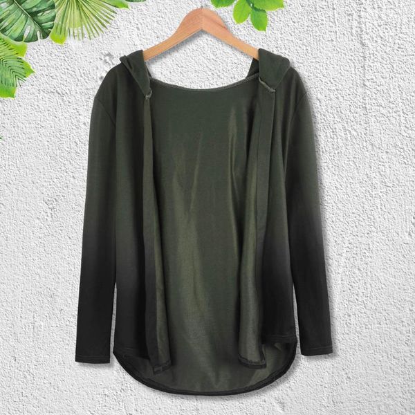 

1519 men gradient hooded solid trench coat jacket cardigan long sleeve outwear blouse dropshipping 15 casual hoody streetwear1, Tan;black