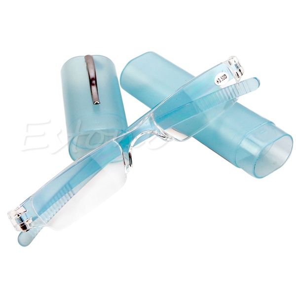 

lightweight rimless resin reading clear glasses +1/2/2.5 with box drop ship #