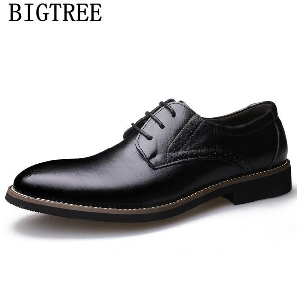 

pointed toe formal shoes men genuine leather men wedding shoes coiffeur oxford for luxury italian brand erkek ayakkabi, Black