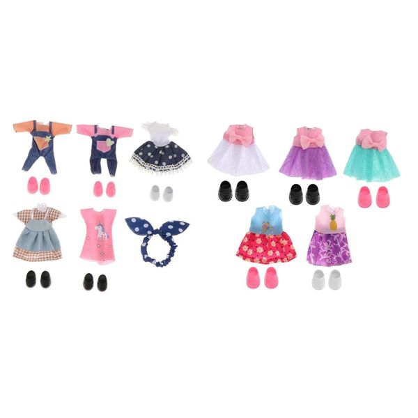 

прекрасный 16см девушки куклы мини одежда обувь doll нижнее одежда подарки