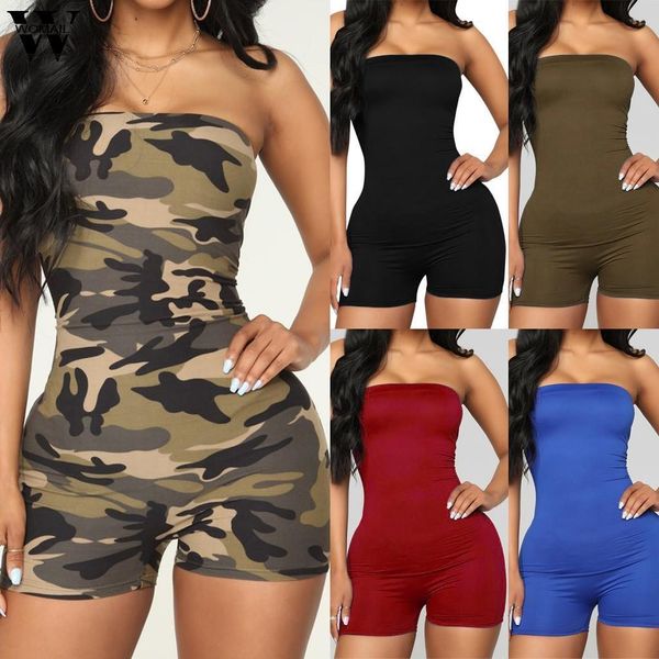 

bodysuit women sleeveless summer slim fit playsuit short jumpsuit romper clubwear holiday trousers fashion 2019 m529, Black;white