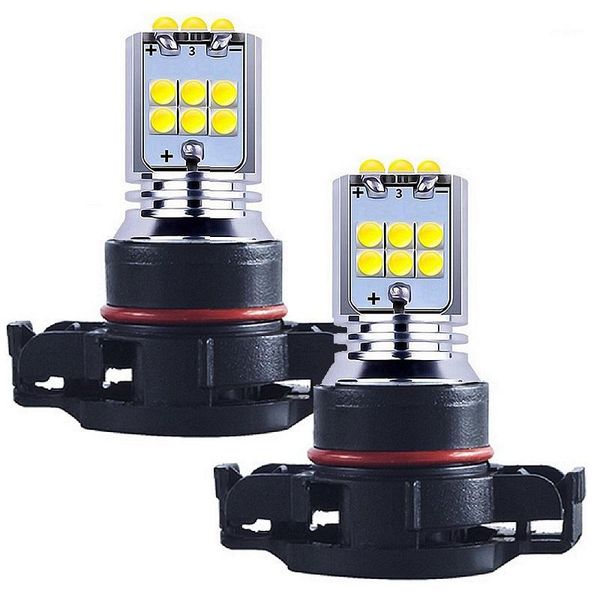 

car headlights 2pcs white yellow amber psx24w h16 5202 super bright cree chip led front driving lights foglamps bulb auto fog lamp1