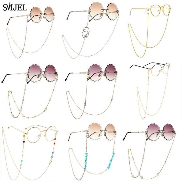 

smjel бифштексы очки цепь для женщин множественного акрилового pearl metal очки цепи 2021 новой мода ювелирных изделий оптом, Silver