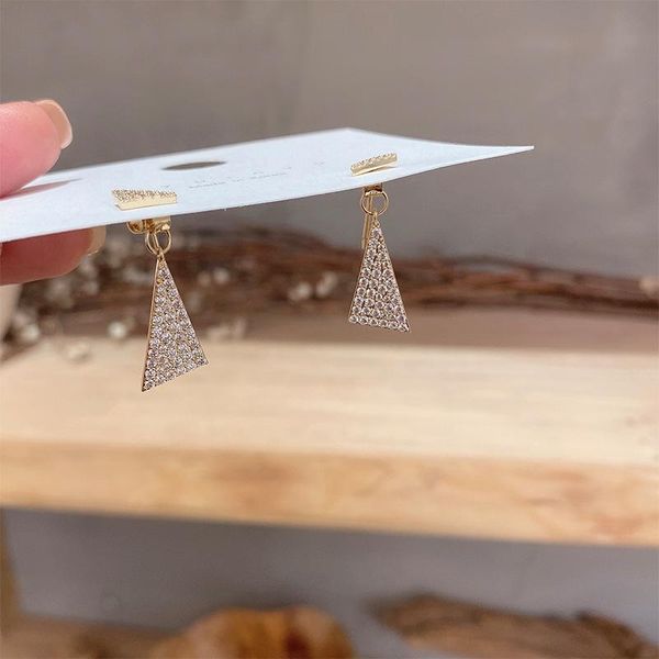 

stud 2021 korean compact simple geometry earrings fashion temperament sweet versatile female jewelry, Golden;silver