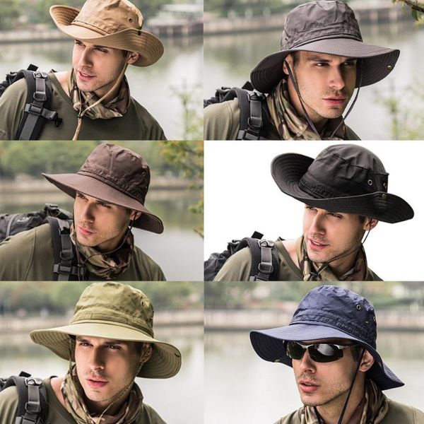 

cloches boonie bucket hat cap fishing hunting safari summer men sun fisherman