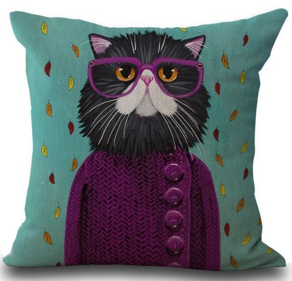

kbt005 cute car cover case cat pillows decorativos printed cojines pillowcase linen nwe cushion sofa decorative throw bbyfqx sweet07