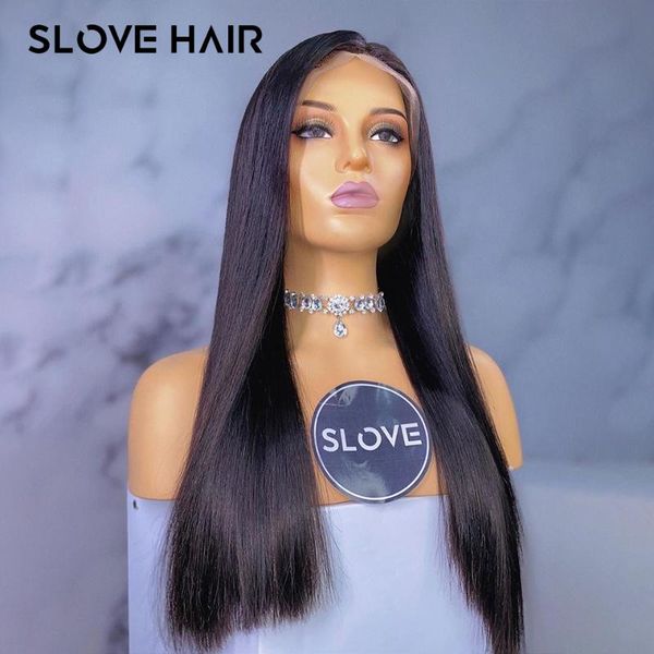 

150% long straight wigs 13x4 lace frontal human hair wigs for black women remy brazilian pre plucked middle ratio slove hair, Black;brown