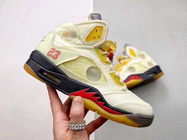 

2021 new original 5 white 5s sail fire red muslin black 3m reflective virgil ablohs men dress shoes sports sneakers with box