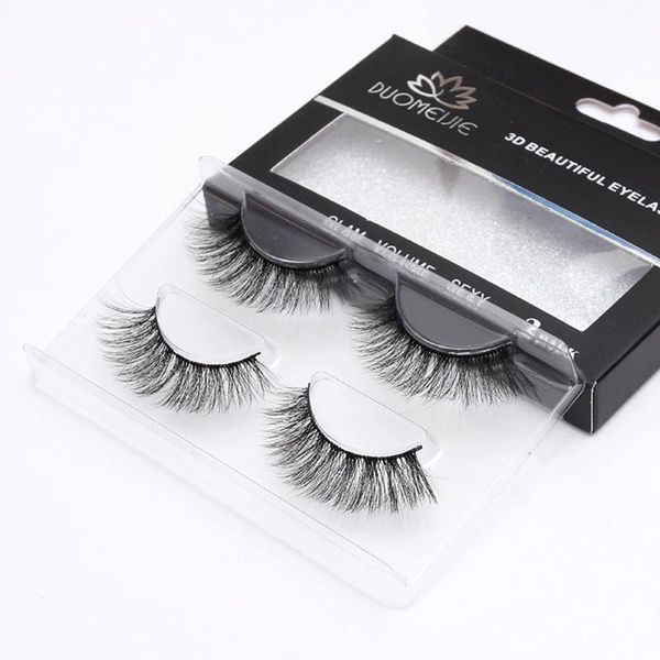 

2pairs mink eyelash extension natural false eyelashes cilios 3d mink eye lashes long fake eyelash makeup wimper kit eye lash