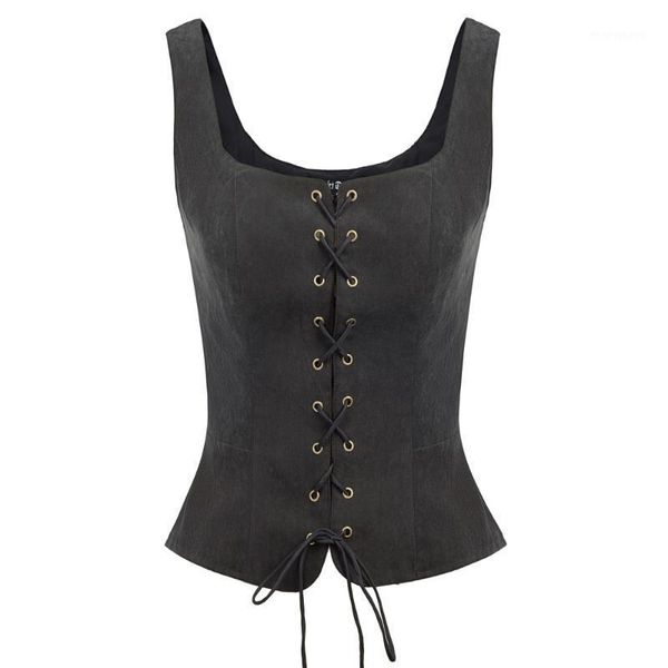 

women's jackets women jacket vintage faux suede square neck u-back lace-up front coat solid color summer autumn cropped length ladies 1, Black;brown