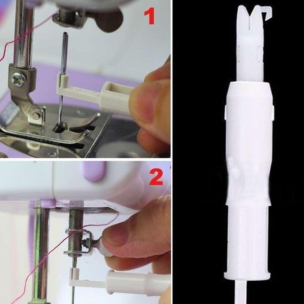 

1pcs threader sewing tools white automatic machine sewing needle device needle changer lead wire household threader accessory, Black