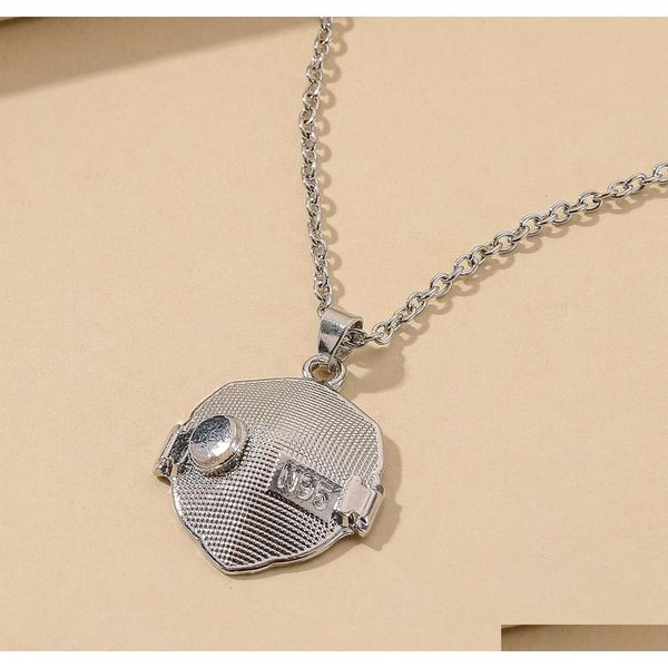 

s1326 fashion jewelry n95 face mask pendant necklace hip hop necklaces nlg9g, Silver