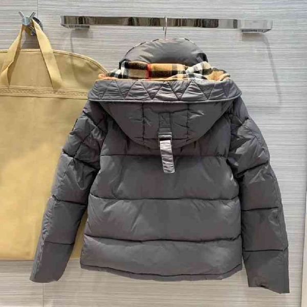 

women's down & parkas bread hooded long-sleeved coat short down jacket european goods from a famous brand all-matching graceful womens, Black