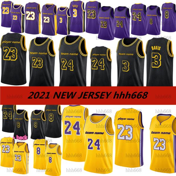 

mens los angele swingman basketball jerseys authentic stitched 23 black mamba white jersey 33 kyle lower merion kuzma anthony davis, Black;red