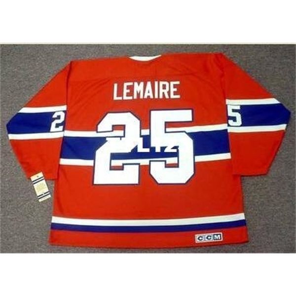 

mens #25 jacques lemaire montreal canadiens 1971 .1978 ccm vintage home hockey jersey or custom any name or number retro jersey, Black