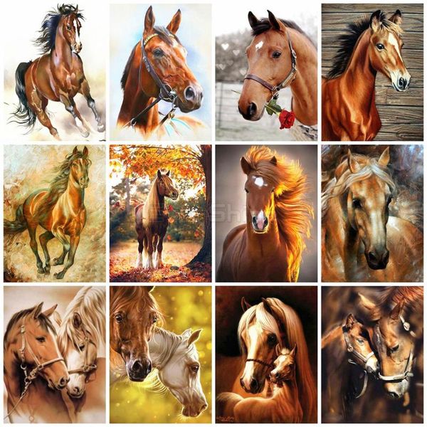 

evershine 5d diamond painting horse diamond embroidery animals cross stitch bead picture kits handicraft art decoration home