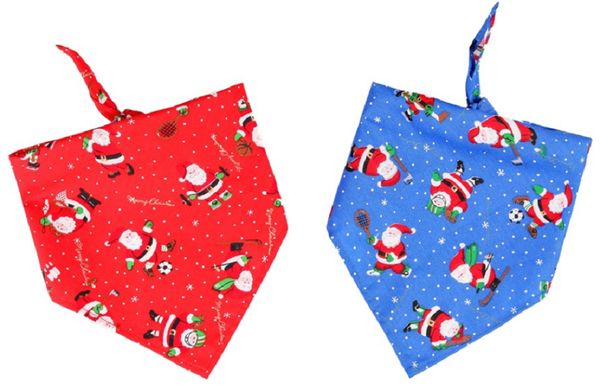 

горячая продажа pet воротник бандан для рождественской вечеринки pet шарф шейного моющегося собака bibs