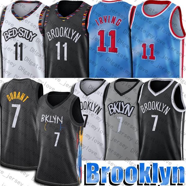 

kevin 7 durant jersey kyrie 11 basketball irving jerseys 13 harden jersey 2021 city blue tie dye style back to 1990s uniform, Black;red