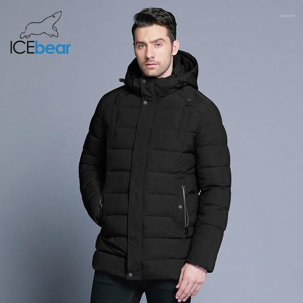 

2020 new men's winter jacket warm detachable hat male short coat fashion casual apparel man brand clothing mwd18813d1, Black