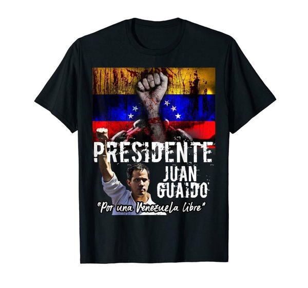 

president juan guaido for a venezuela black spring slim fit men's hipster popular make my own hoodie designers t shirts sweatshirt