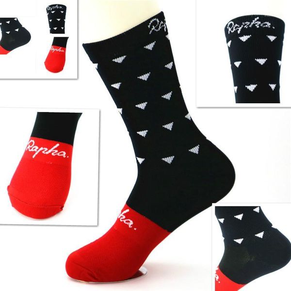 

sports socks men cycling breathable basketball running football 2021 design rapha1, Black