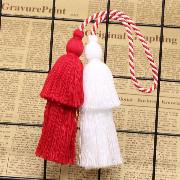 

1pcs mixed red white cotton tassel window curtain rope home decor clip living room curtain tassel tieback home curtain holder h bbyzqp