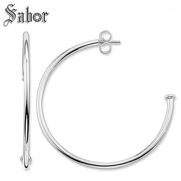 

large hoop hinged creole earrings carrier 25 sterling silver for women earring fashion jewelry1, Golden