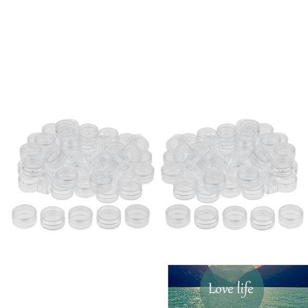 

100x 3 gram jar cosmetic sample container round pot 3g bottle for make up