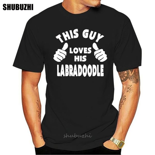 

this guy loves his labradoodle dog pet mens funny gift t shirt size s xxl fashion t shirt men brand teeshirt sport hooded sweatshirt hoodie
