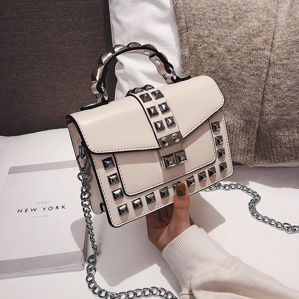 

новая заклепка мода сумка малой квадратные сумки высокого качество сумка crossbody сумка для женщин сумки