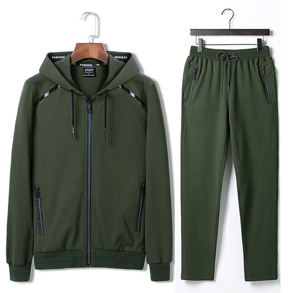 

7xl 8xl 9xl hoodies set mens sport suit loose big size sportsuit 2018 new sportswear gym clothing men run sets 140kg can wear1, Gray