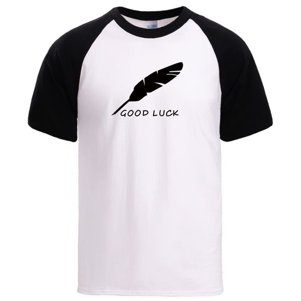 

удачи перо summer man 2020 новое прибытие с коротким рукавом реглан мужской свободный свободный fit спорт толстовка с капюшоном толстовка му