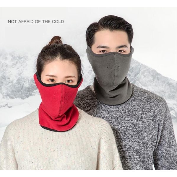 

3 in 1 winter adjustable face mask polar fleece designer masks durable men women thick breathable skiing protection ear warmer face
