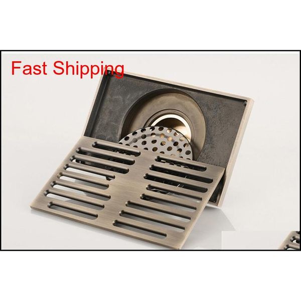 

brushed antique brass bathroom linear shower floor drain wire strainer bath cover waste drainer 140*90m jllgia bdefight