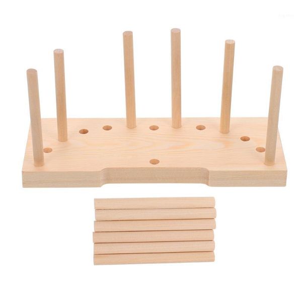 

1 set bow making tools for ribbon wooden wreath maker bowknot fixing device1