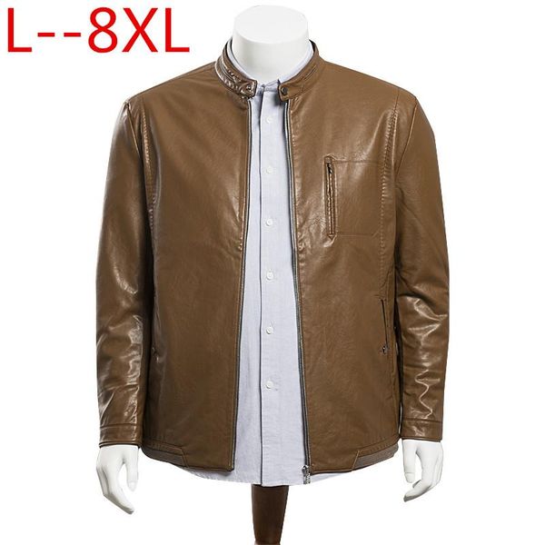 

4x 5xl 8xl men 6xl leather jacket genuine real sheep goat skin brand black male bomber motorcycle biker man's coat autumn spring
