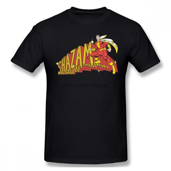 

shazam shazam acronym short sleeves fashion cute print plus size percent male sport hooded sweatshirt hoodie t shirt