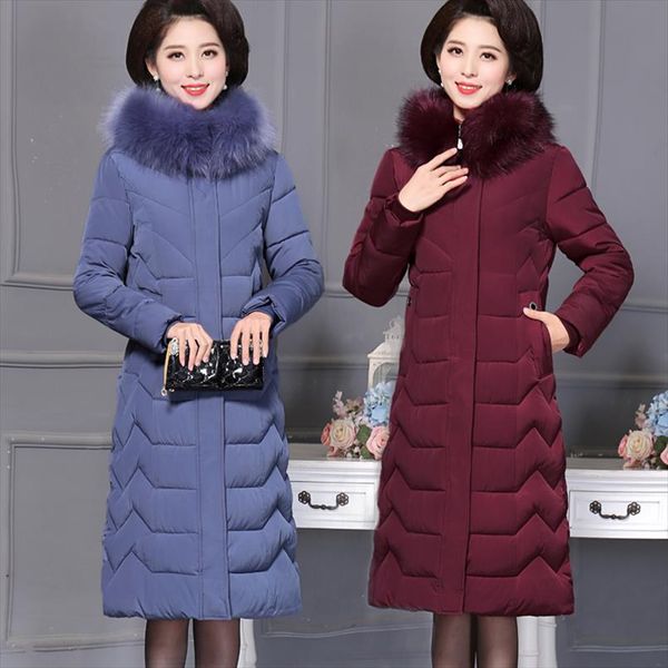 

oversize winter jacket for women long down cotton coats parka jacket women warm thick overcoat hooded down plus size 7xl, Black