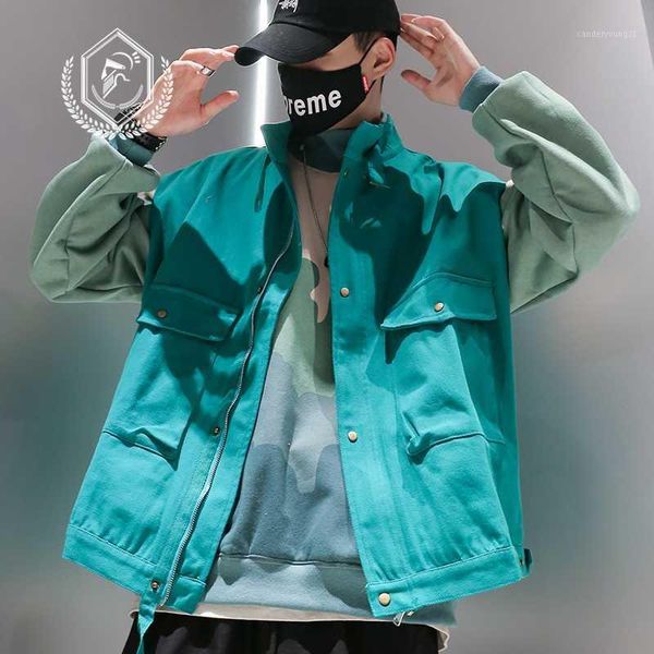 

men's vests men fashion loose solid casual pockets safari style hip hop vest1, Black;white