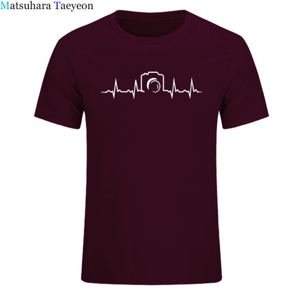 

мужчины с коротким рукавом heartbeat из камеры новая летнего с коротким рукавом моды фотограф ти топы спортивные толстовка с капюшоном hoodi