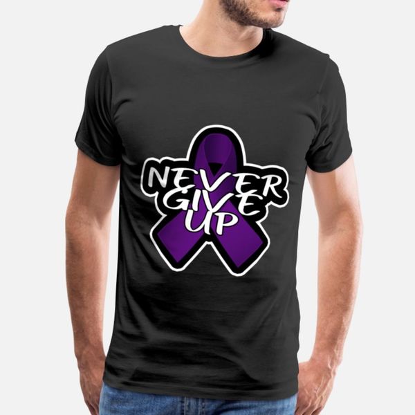 

never give up - purple awareness ribbon designers graphic t shirt unique vintage tracksuit hoodie sweatshirt