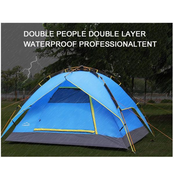 

новое прибытие 1 2 человека ultralight кемпинг палатка двойной слой алюминиевый сплав полюс ветрозащитные палатки для отдыха на открытом воз