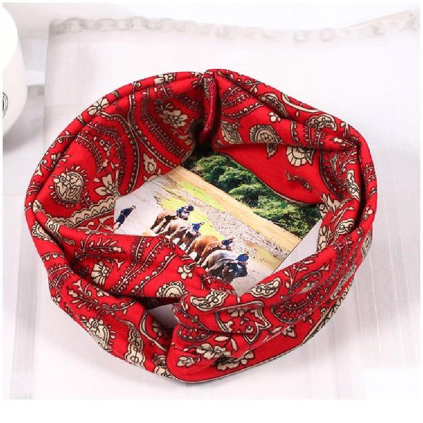 

flower boho headbands for women harajuke twist elastic hairbands sport headband yoga turban headwrap girls hair accesso qyledt