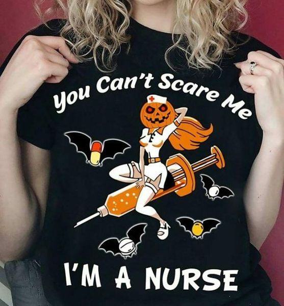 

you can t scare me i m a nurse версии хэллоуин 2 мужчины s 6xl балахон дизайнеров футболки толстовки