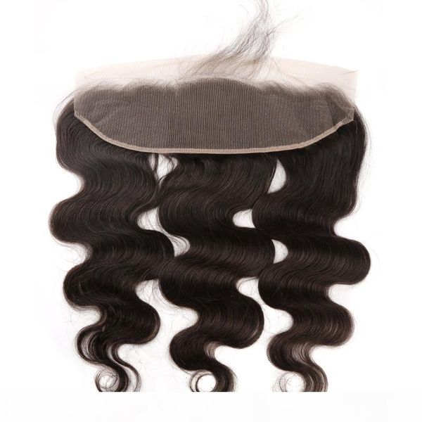 

bella hair lace frontal body wave human virgin hair 13x4 mongolian brazilian ear to ear closure with baby hair natural color bleached knots, Black;brown
